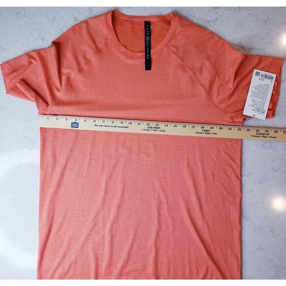 NWT LULULEMON Metal Vent Tech Short Sleeve T-Shirt Orange Men's Size XL - Picture 7 of 8